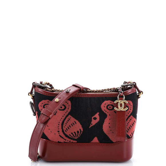 Chanel Small Gabrielle Hobo Printed Knit Fabric and Leather - Picture 1 of 8